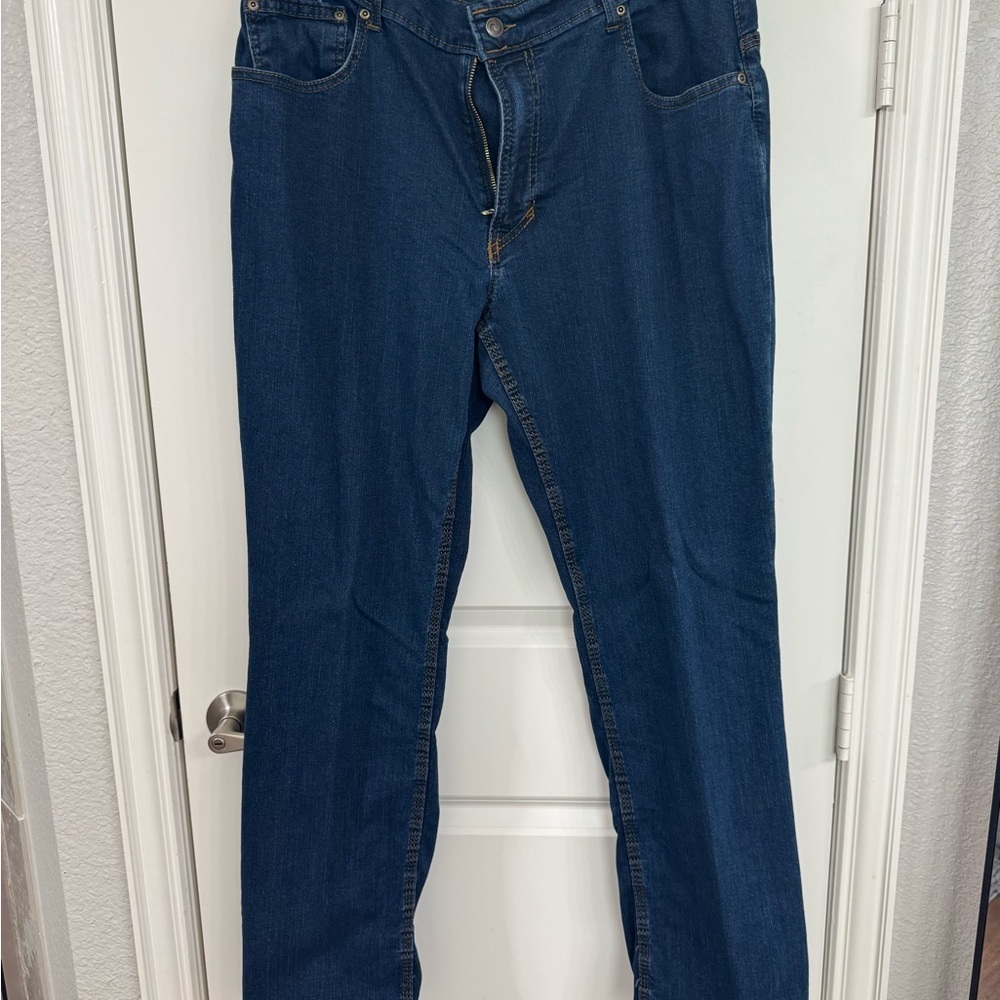Origins Blue Relaxed Jeans with Classic Stitching 38x32